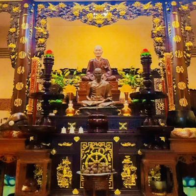Biên Hòa: Ngày 15/06/2024 tại tổ đình Quan Âm Tu Viện, Biên Hòa,Chư tôn giáo phẩm tông phong làm lễ an vị kim thân tôn tượng chư lịch đại Tổ sư và Ban thờ chư trưởng lão